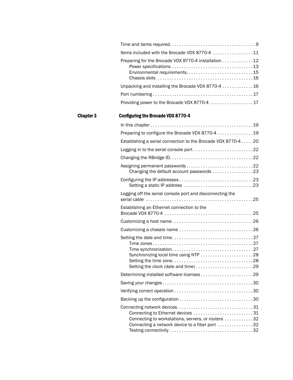 Brocade Communications Systems Brocade VDX 8770-4 User Manual | Page 6 / 116