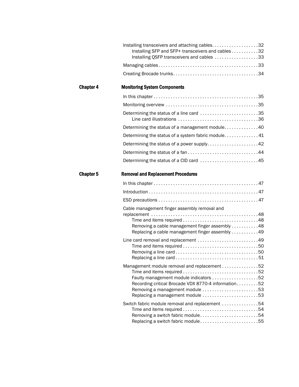 Brocade Communications Systems Brocade VDX 8770-4 User Manual | Page 7 / 116
