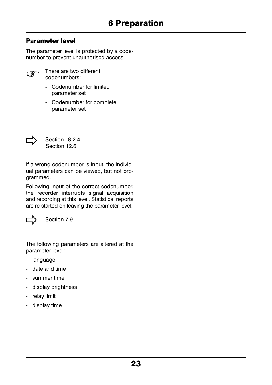 6 preparation 23 | JUMO 706021 LOGOLINE 500d Line Recorder Operating Manual User Manual | Page 23 / 140