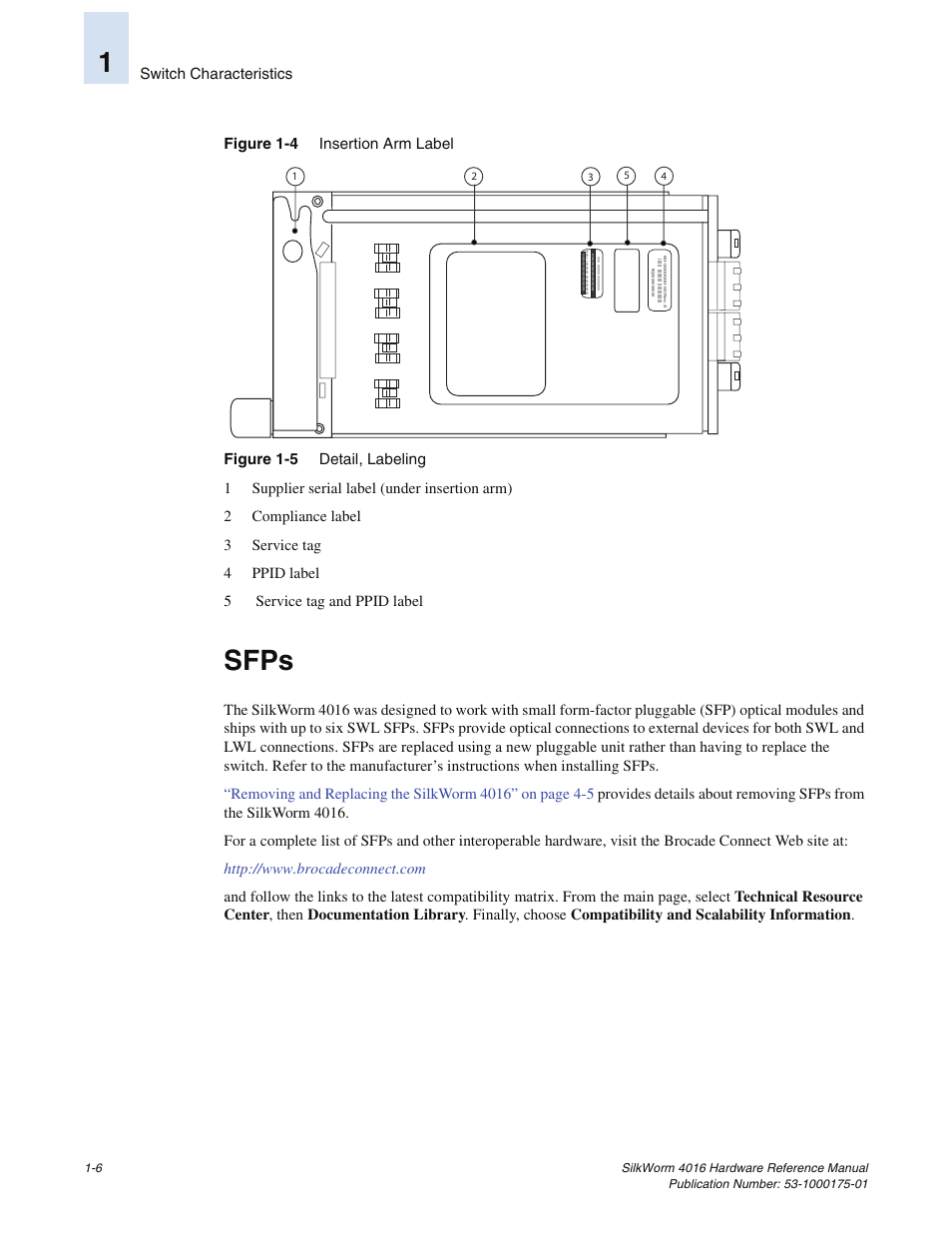 Sfps, Figures 1-4 | Brocade Communications Systems SILKWORM 4016 User Manual | Page 20 / 54