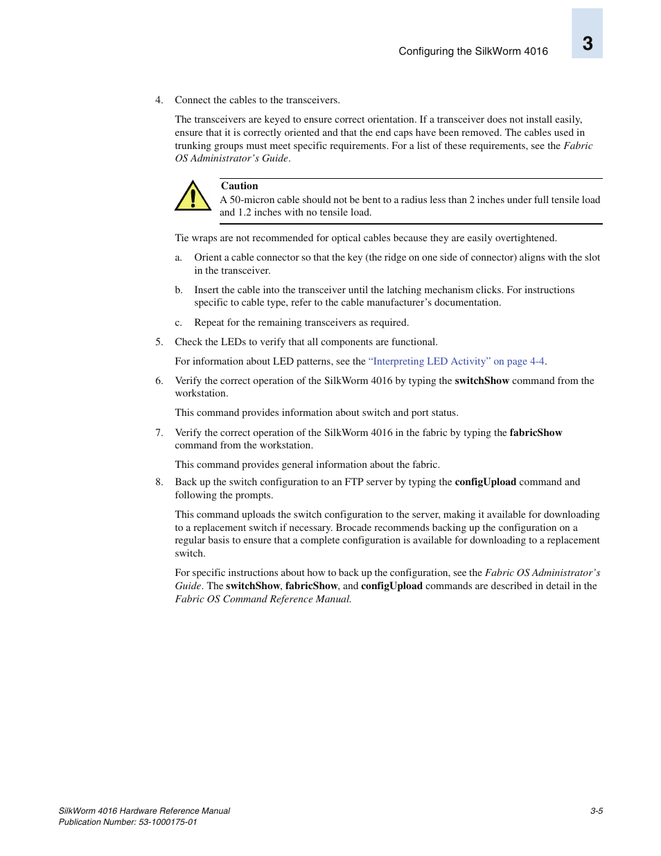 Brocade Communications Systems SILKWORM 4016 User Manual | Page 31 / 54