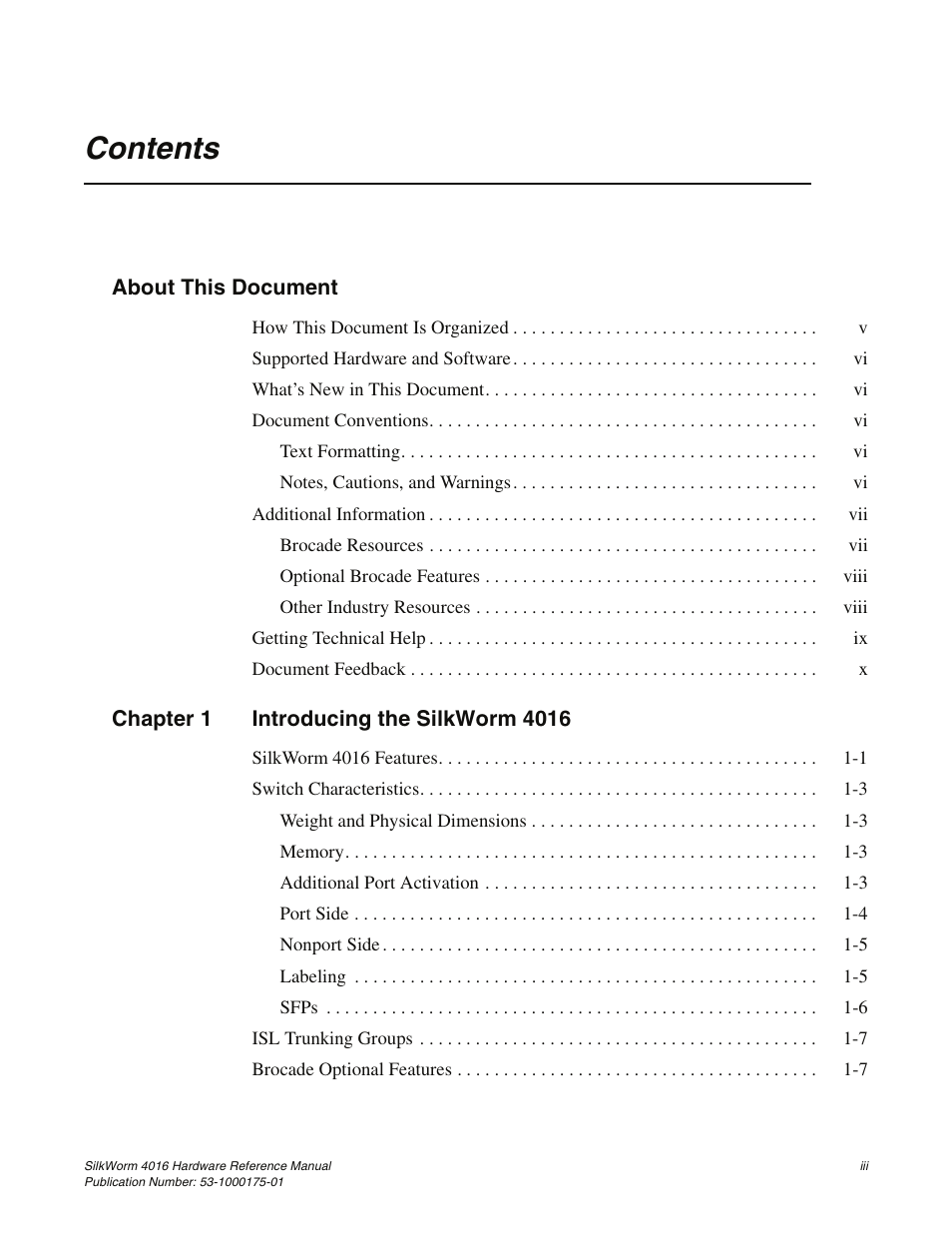 Brocade Communications Systems SILKWORM 4016 User Manual | Page 5 / 54