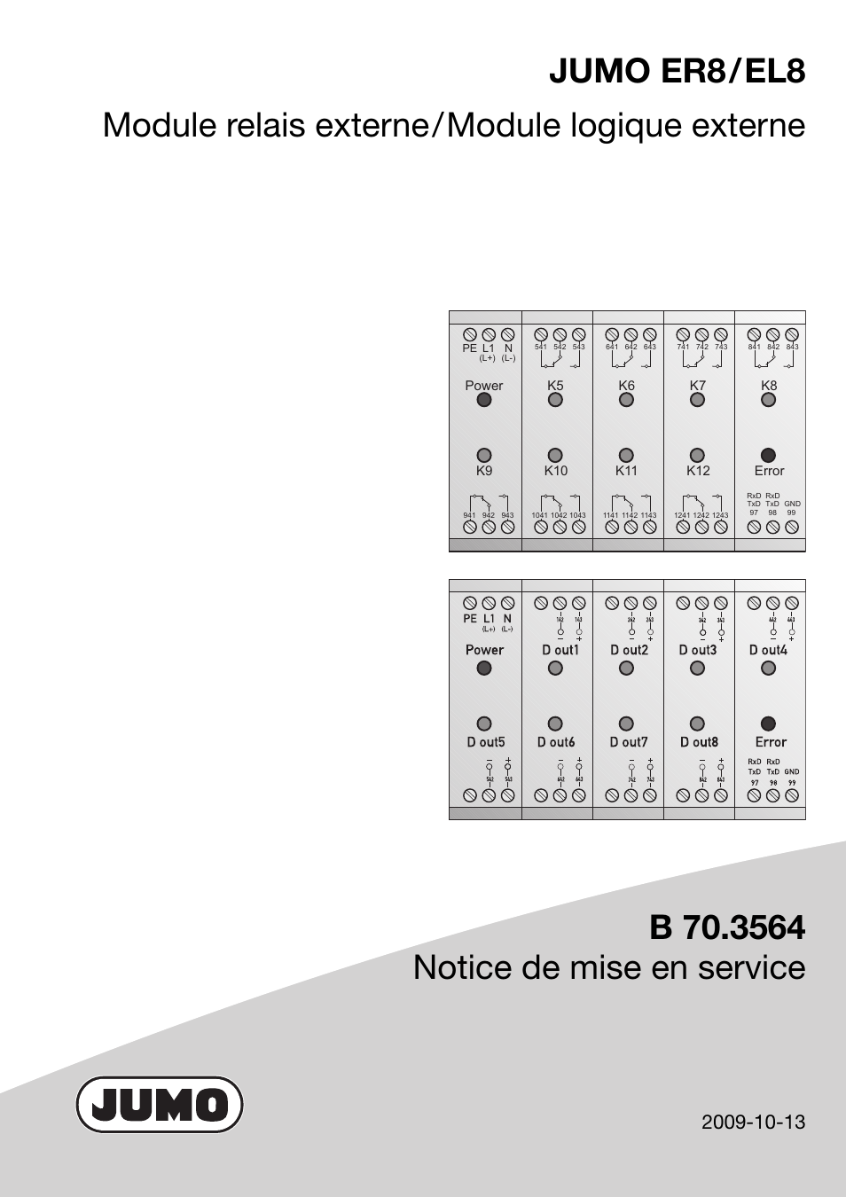 JUMO 706030 LOGOPRINT 500 Printing Recorder External Relay Module/Logic Module Operating Manual User Manual | Page 17 / 24