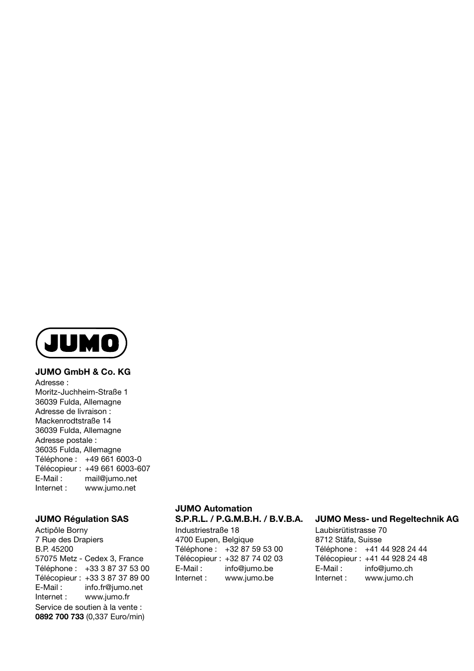 JUMO 706030 LOGOPRINT 500 Printing Recorder External Relay Module/Logic Module Operating Manual User Manual | Page 24 / 24