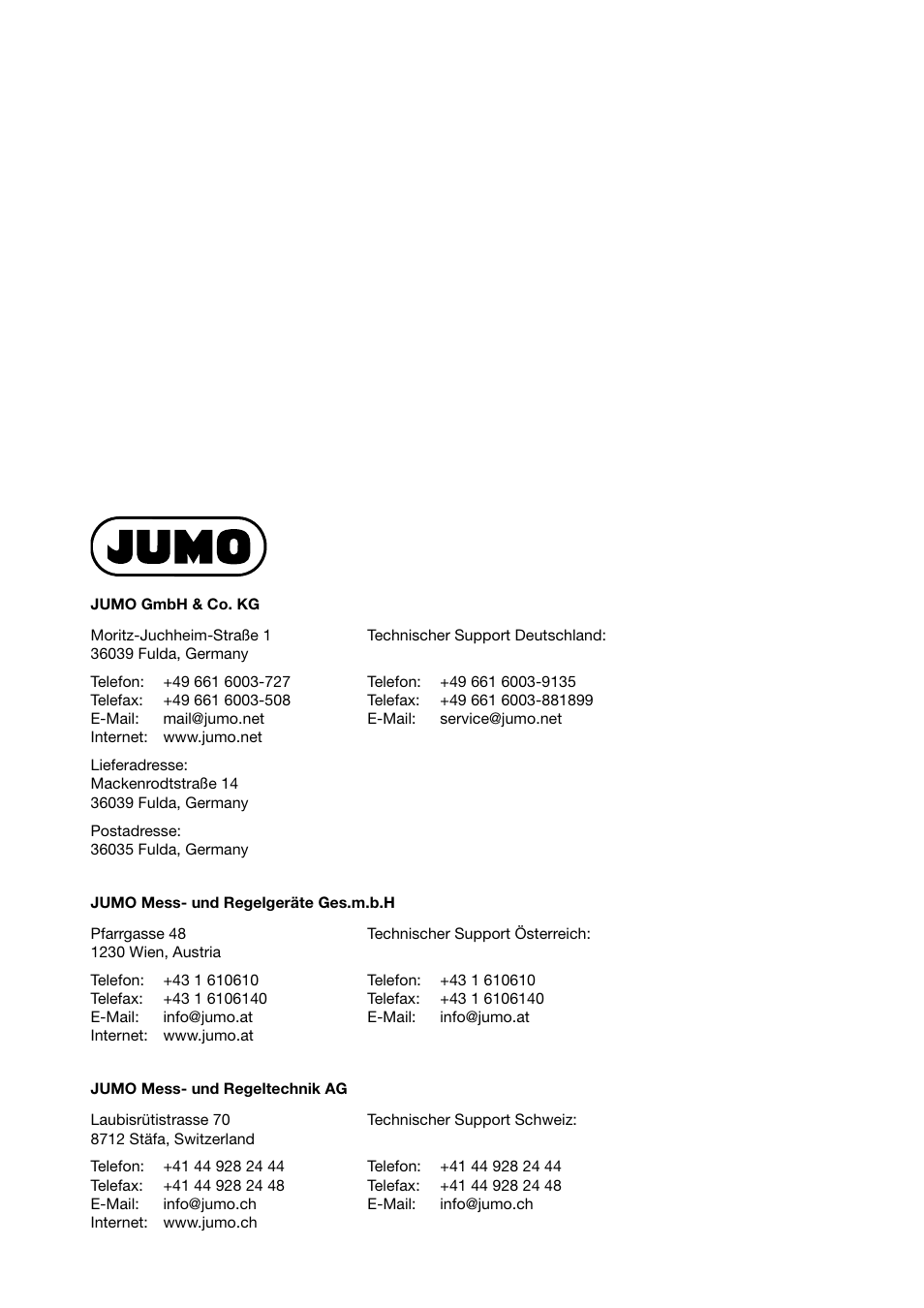 JUMO 706030 LOGOPRINT 500 Printing Recorder External Relay Module/Logic Module Operating Manual User Manual | Page 8 / 24