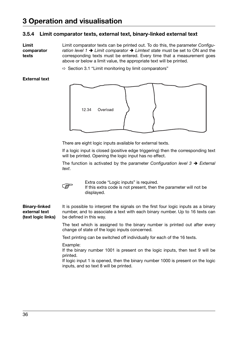 3 operation and visualisation | JUMO 706030 LOGOPRINT 500 Printing Recorder Operating Manual User Manual | Page 36 / 116
