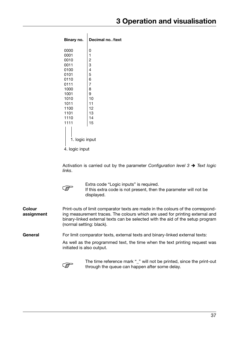 3 operation and visualisation | JUMO 706030 LOGOPRINT 500 Printing Recorder Operating Manual User Manual | Page 37 / 116