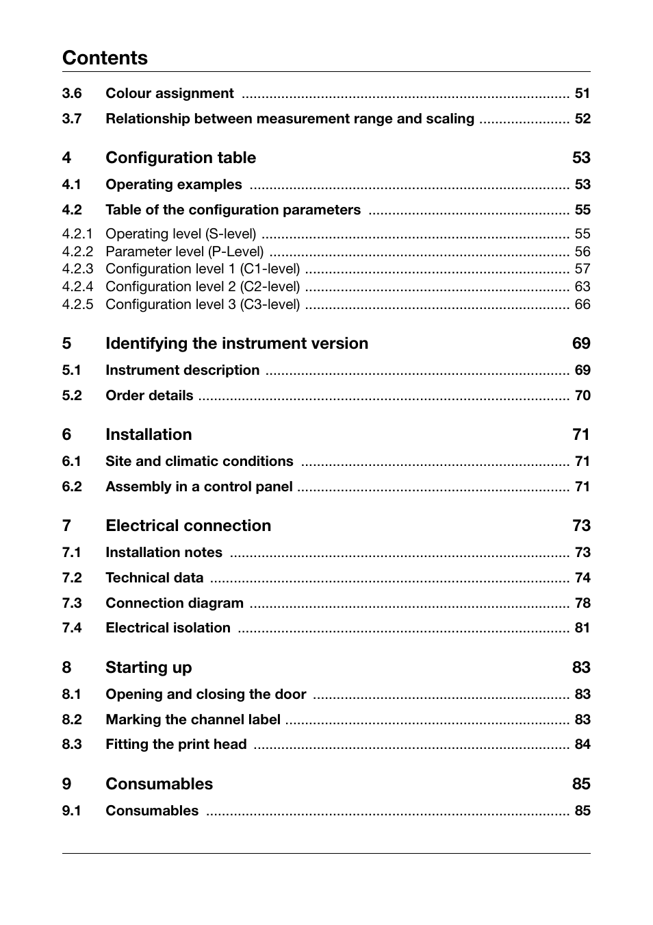 JUMO 706030 LOGOPRINT 500 Printing Recorder Operating Manual User Manual | Page 4 / 116