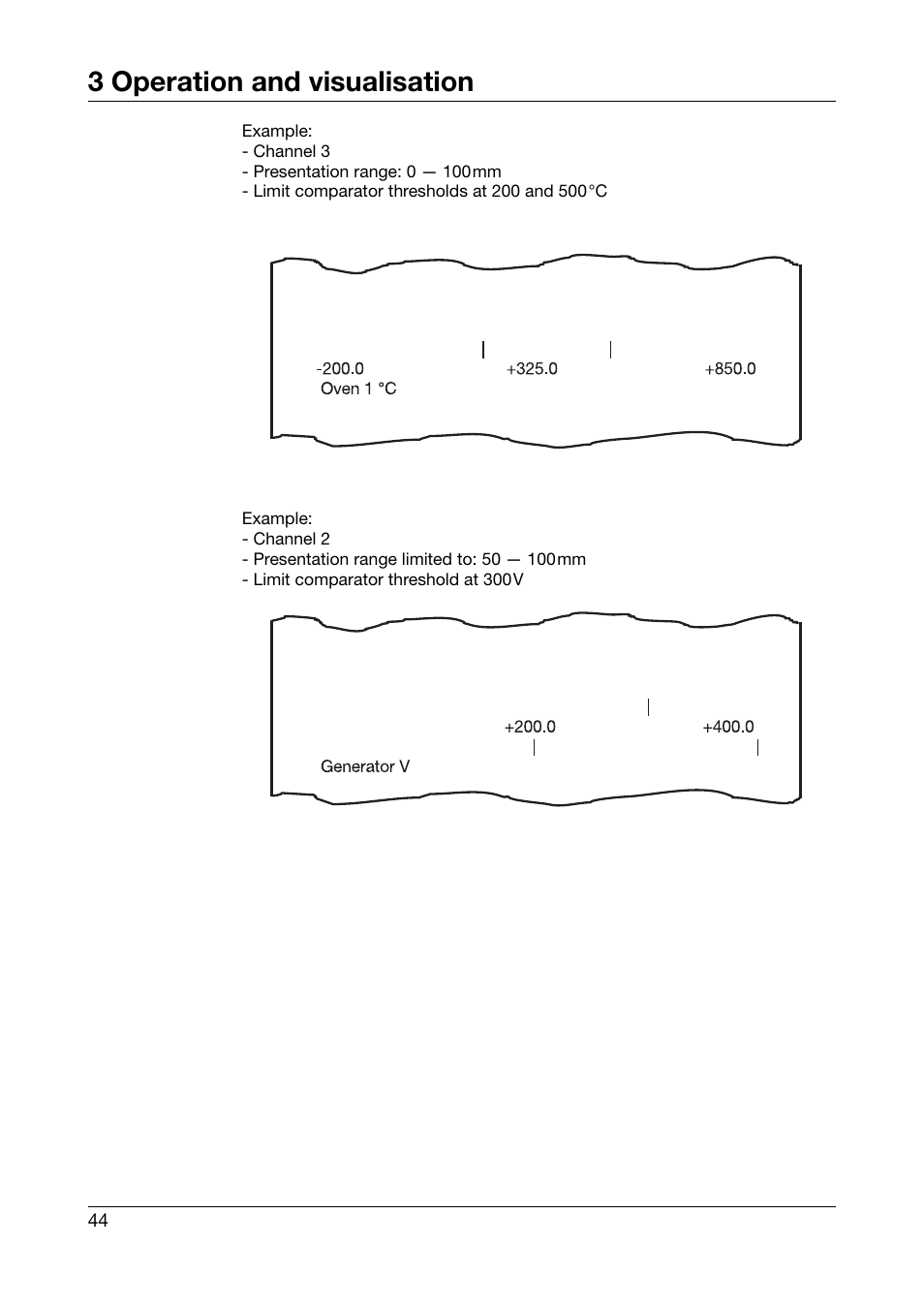 3 operation and visualisation | JUMO 706030 LOGOPRINT 500 Printing Recorder Operating Manual User Manual | Page 44 / 116