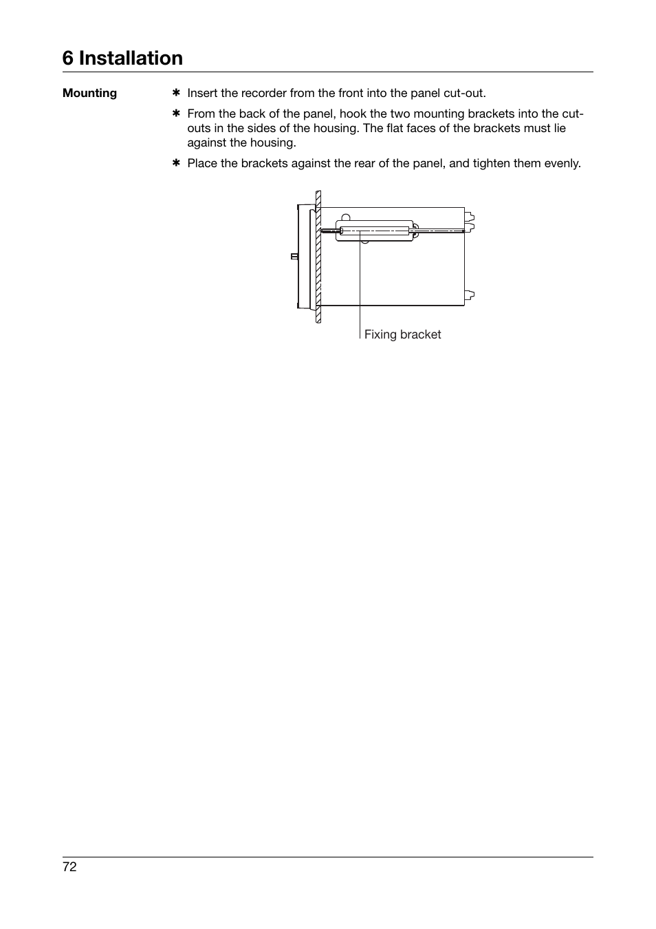 6 installation | JUMO 706030 LOGOPRINT 500 Printing Recorder Operating Manual User Manual | Page 72 / 116