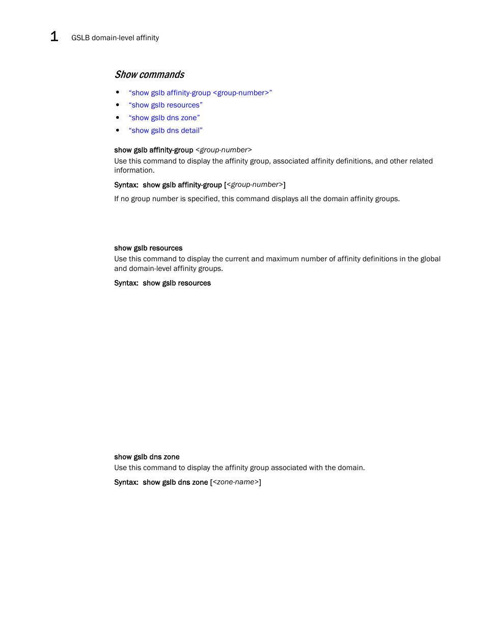 Show commands | Brocade Communications Systems ServerIron ADX 12.4.00 User Manual | Page 102 / 267