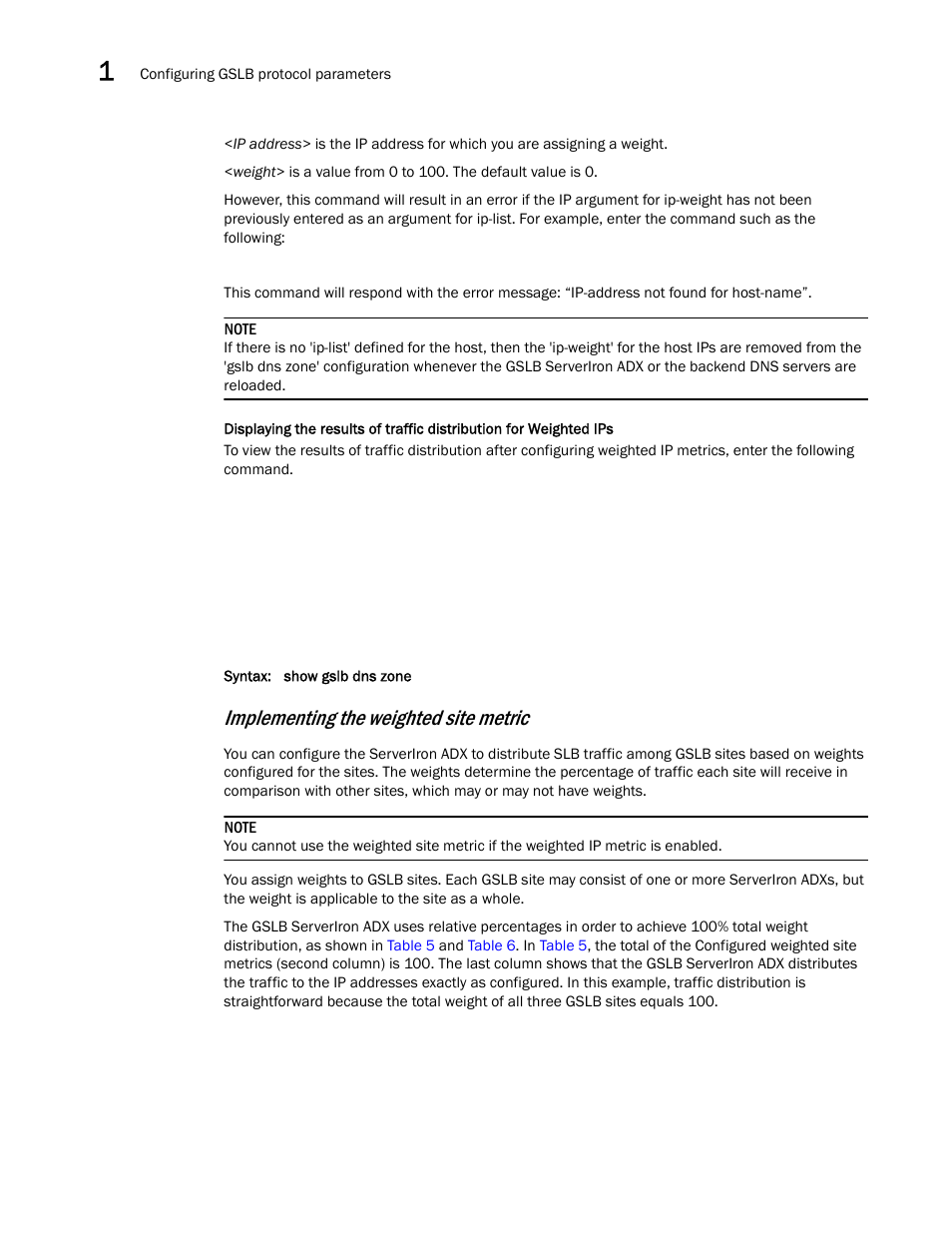 Implementing the weighted site metric | Brocade Communications Systems ServerIron ADX 12.4.00 User Manual | Page 54 / 267