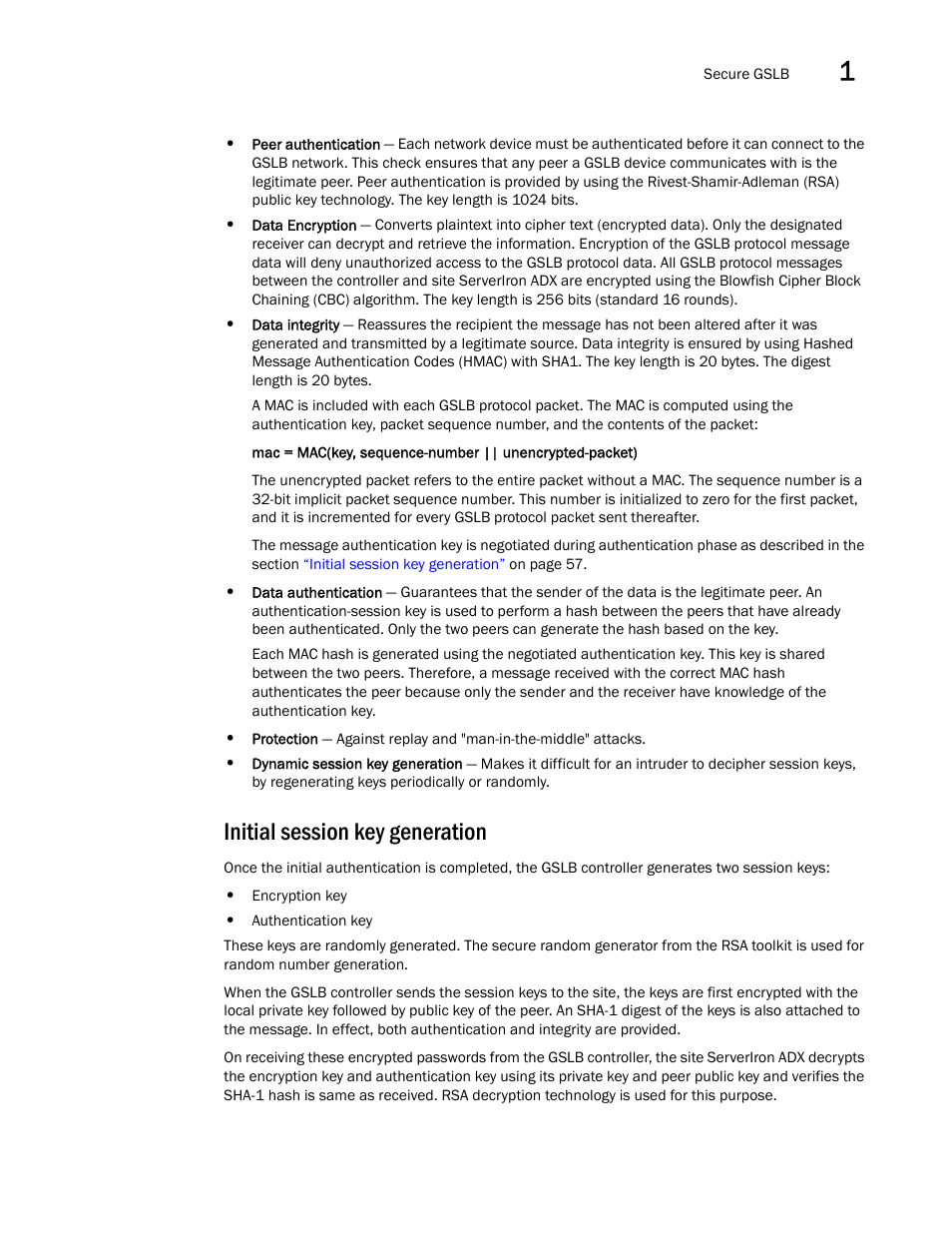 Initial session key generation | Brocade Communications Systems ServerIron ADX 12.4.00 User Manual | Page 69 / 267