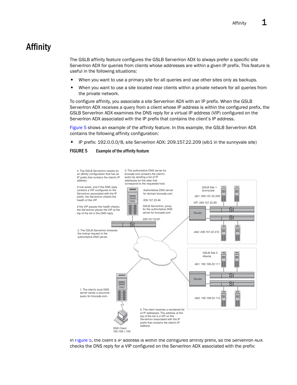 Affinity | Brocade Communications Systems ServerIron ADX 12.4.00 User Manual | Page 97 / 267