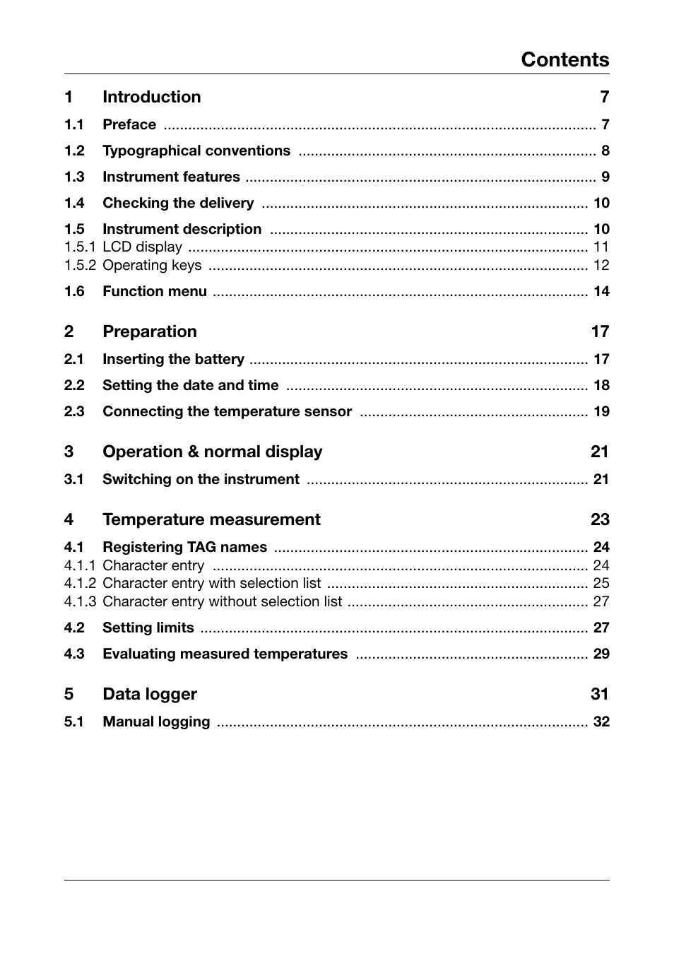 JUMO 702540 TDA-300 / TDA-3000 - Handheld thermometer Operating Manual User Manual | Page 3 / 68