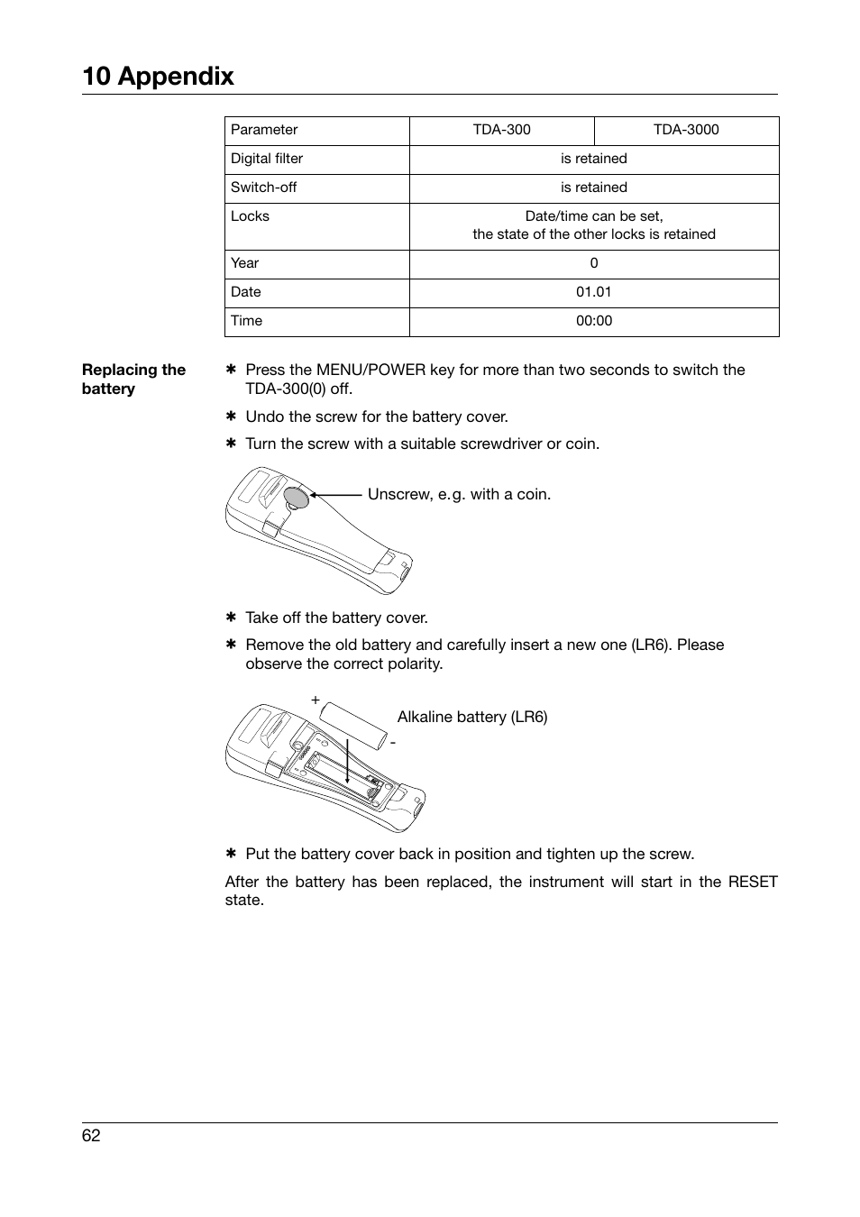 10 appendix | JUMO 702540 TDA-300 / TDA-3000 - Handheld thermometer Operating Manual User Manual | Page 62 / 68