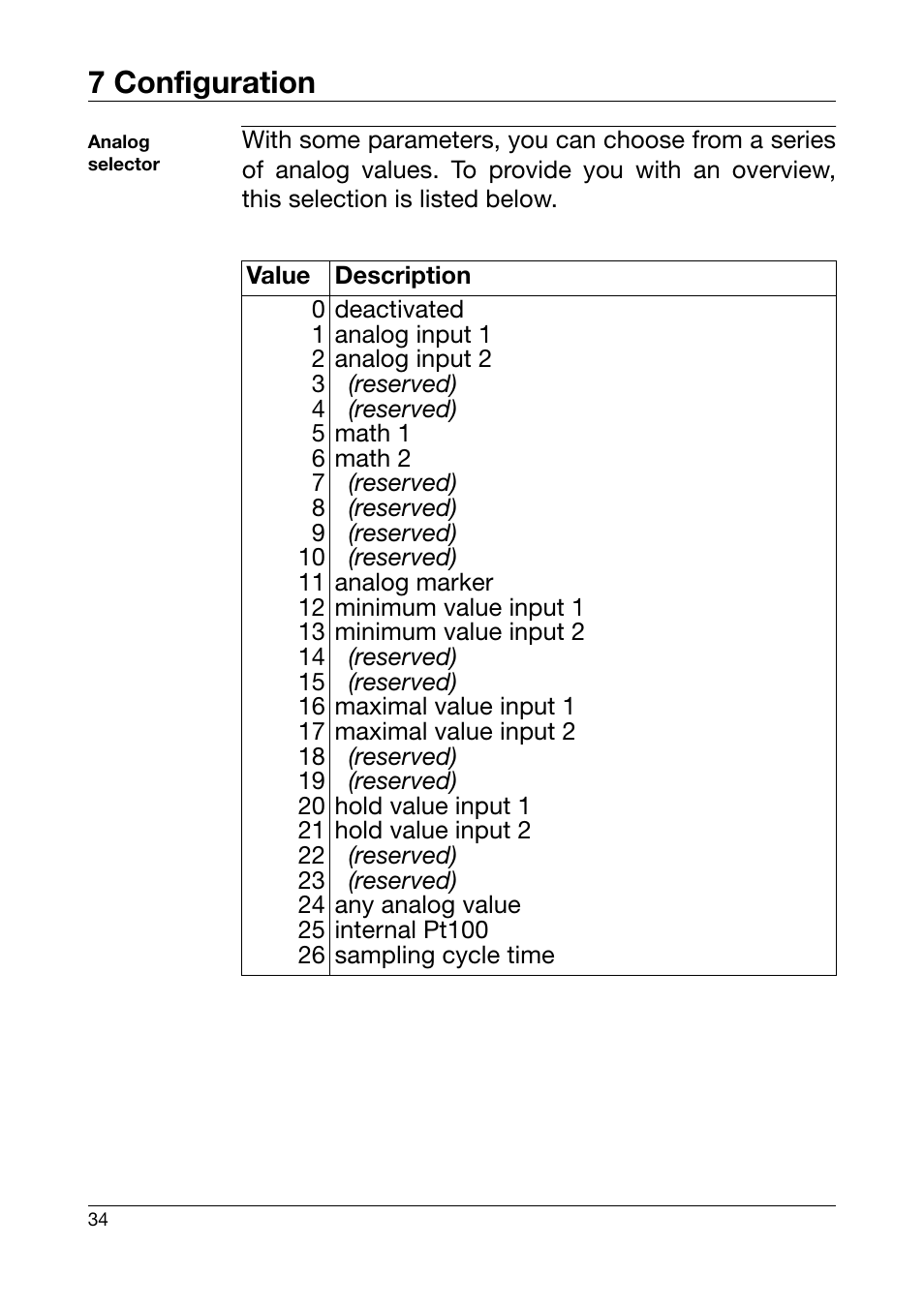7 configuration | JUMO 701550 di 308 - Digital Indicator Operating Manual User Manual | Page 34 / 76