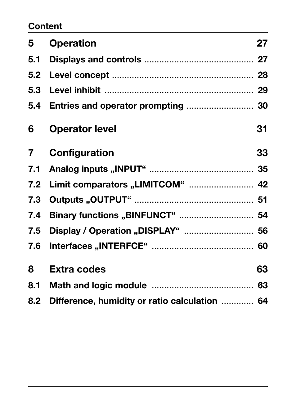 JUMO 701550 di 308 - Digital Indicator Operating Manual User Manual | Page 4 / 76