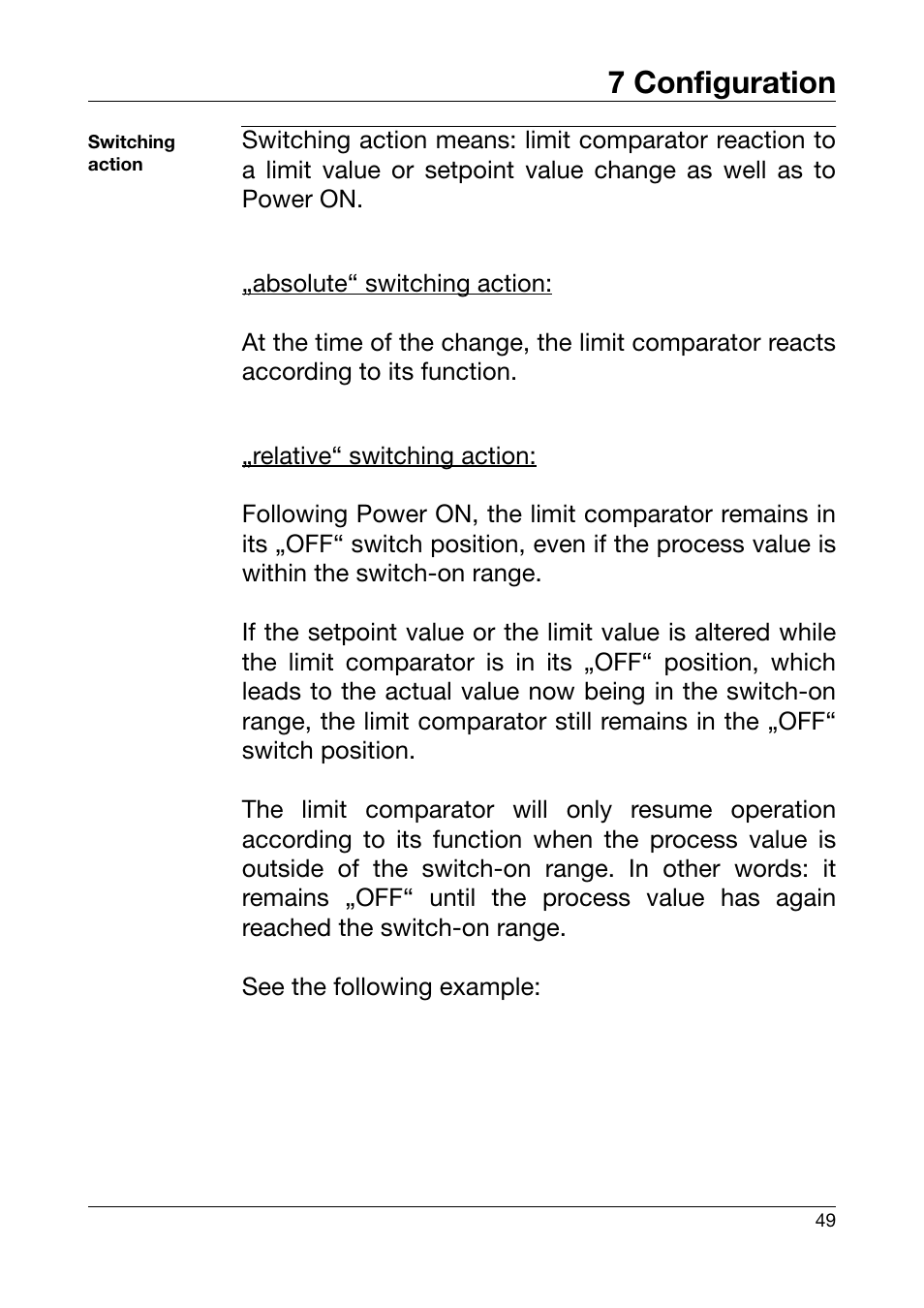 7 configuration | JUMO 701550 di 308 - Digital Indicator Operating Manual User Manual | Page 49 / 76