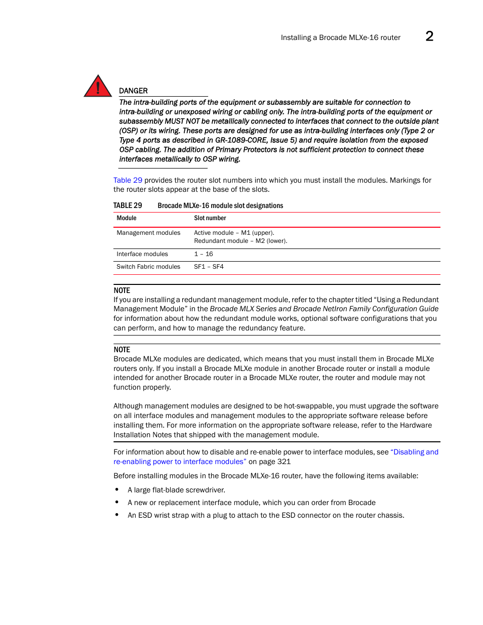 Brocade Communications Systems Brocade MLX Series and Brocade Netlron XMR 53-1002373-02 User Manual | Page 111 / 452