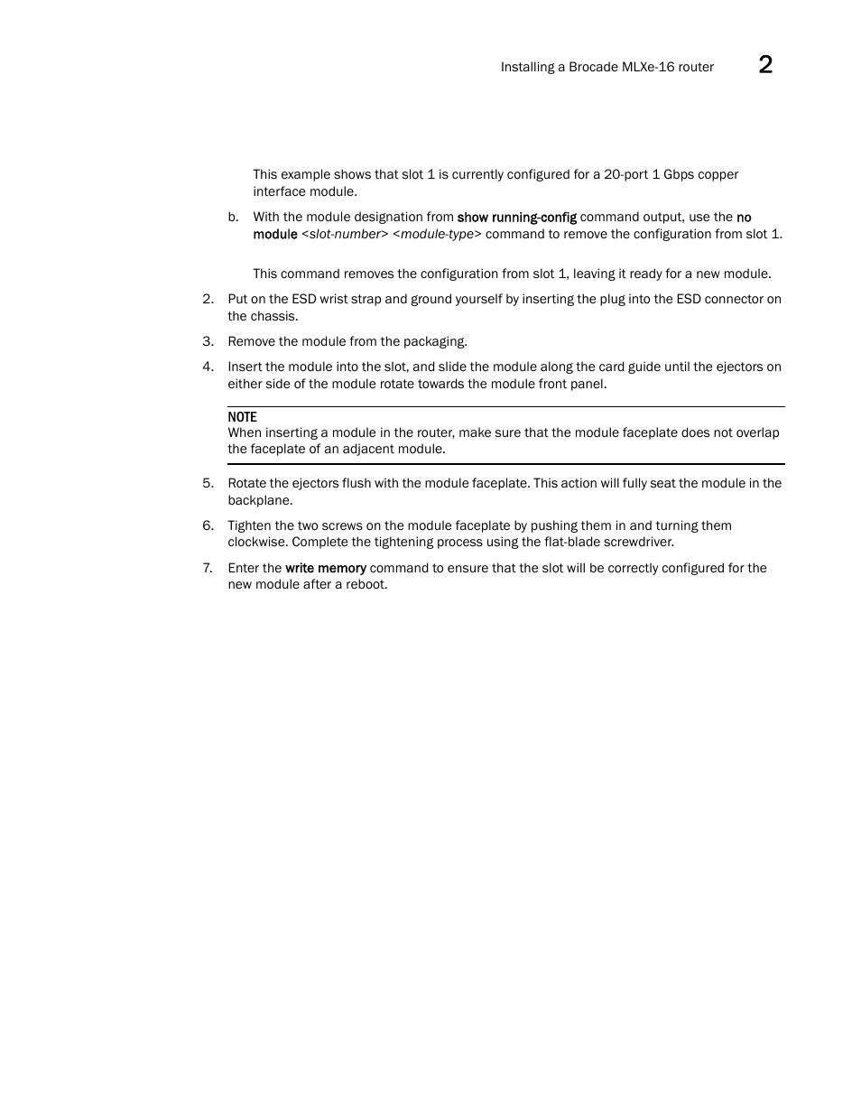 Brocade Communications Systems Brocade MLX Series and Brocade Netlron XMR 53-1002373-02 User Manual | Page 113 / 452