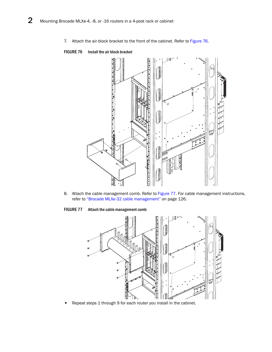 Brocade Communications Systems Brocade MLX Series and Brocade Netlron XMR 53-1002373-02 User Manual | Page 126 / 452