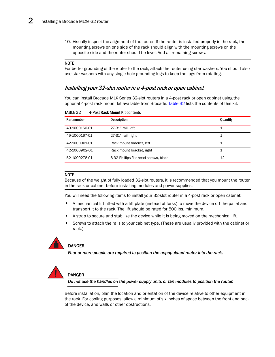 Brocade Communications Systems Brocade MLX Series and Brocade Netlron XMR 53-1002373-02 User Manual | Page 136 / 452