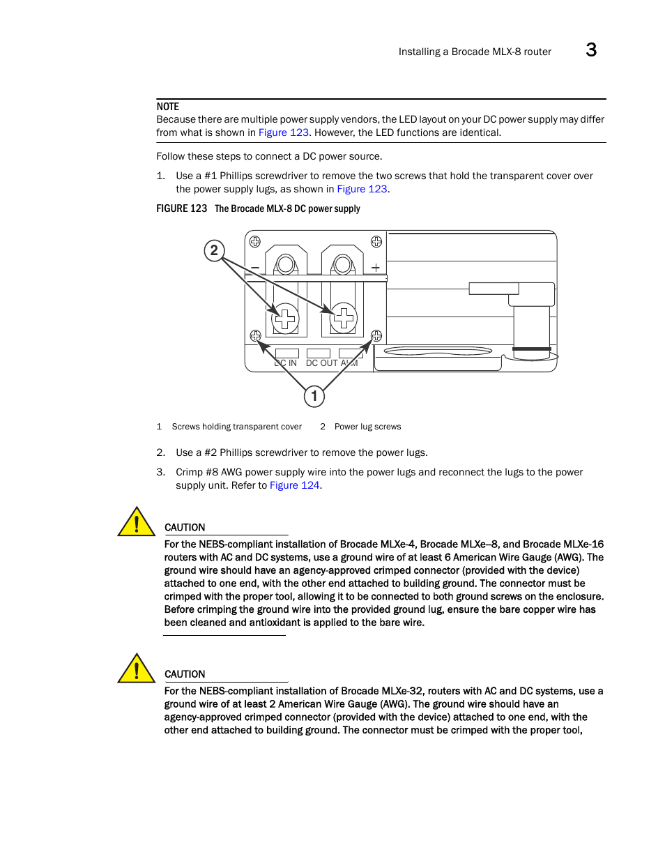 Brocade Communications Systems Brocade MLX Series and Brocade Netlron XMR 53-1002373-02 User Manual | Page 191 / 452