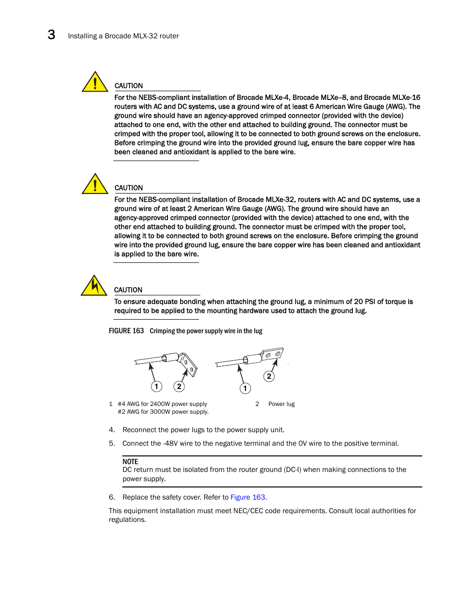 Brocade Communications Systems Brocade MLX Series and Brocade Netlron XMR 53-1002373-02 User Manual | Page 244 / 452