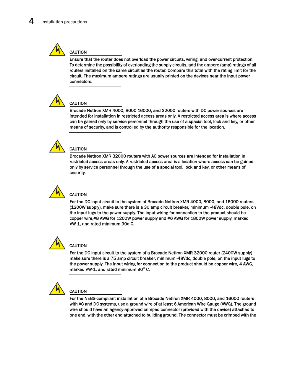 Brocade Communications Systems Brocade MLX Series and Brocade Netlron XMR 53-1002373-02 User Manual | Page 256 / 452