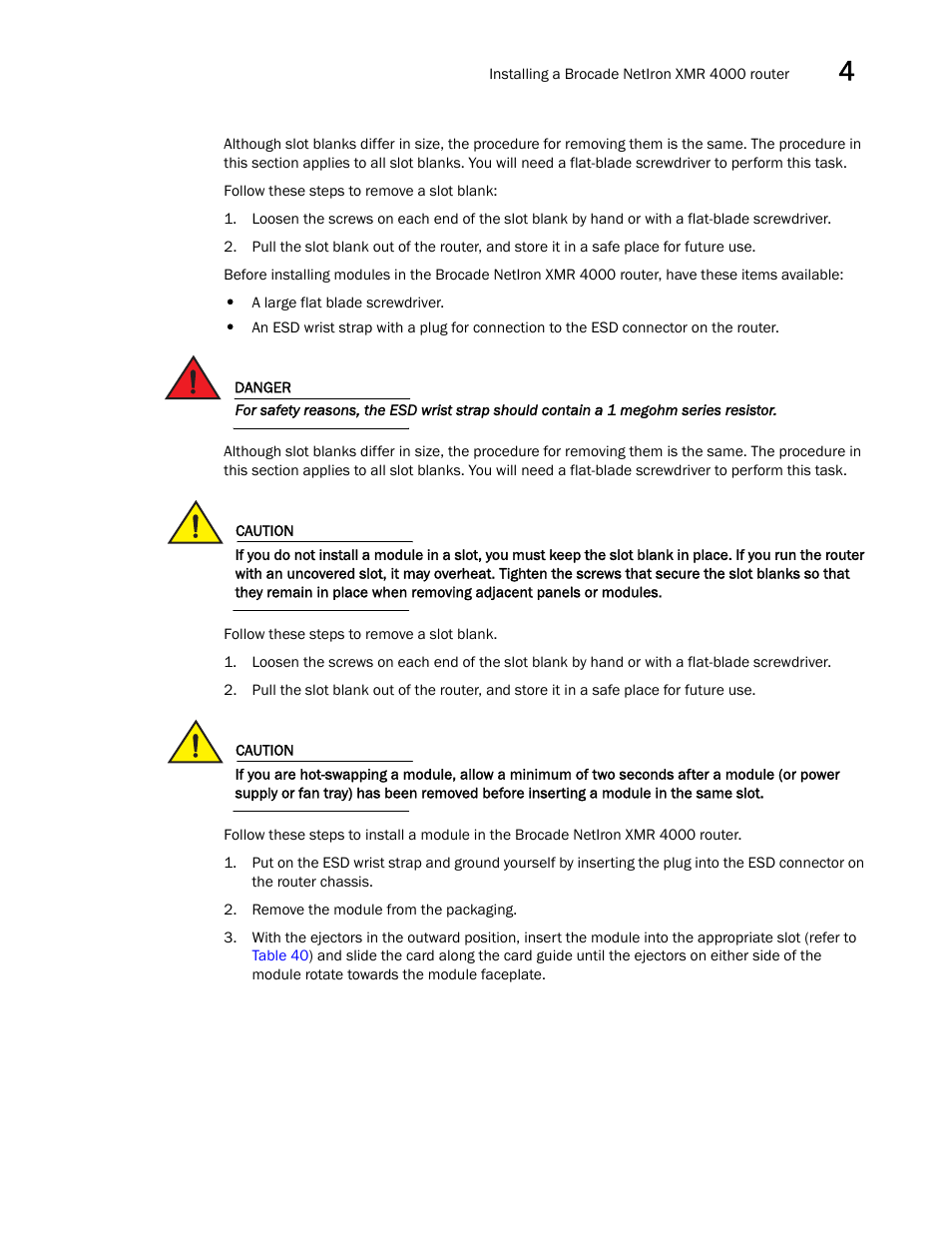 Brocade Communications Systems Brocade MLX Series and Brocade Netlron XMR 53-1002373-02 User Manual | Page 265 / 452