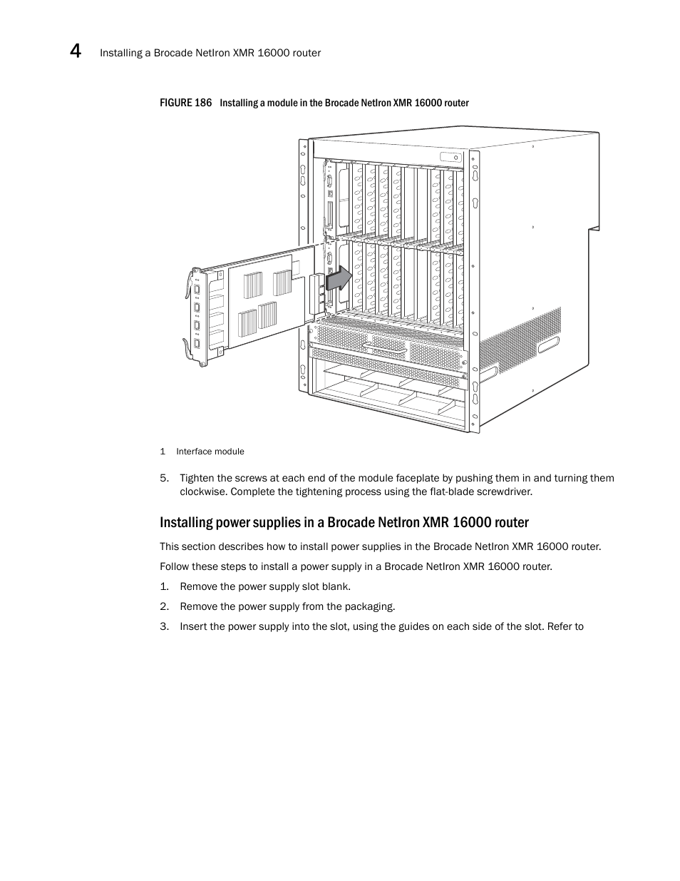 Brocade Communications Systems Brocade MLX Series and Brocade Netlron XMR 53-1002373-02 User Manual | Page 286 / 452