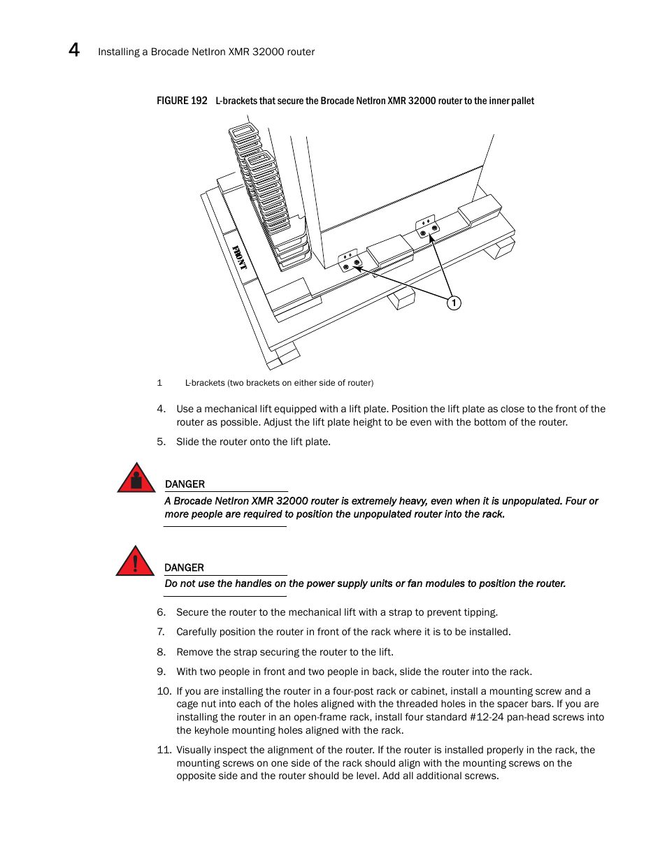 Brocade Communications Systems Brocade MLX Series and Brocade Netlron XMR 53-1002373-02 User Manual | Page 294 / 452