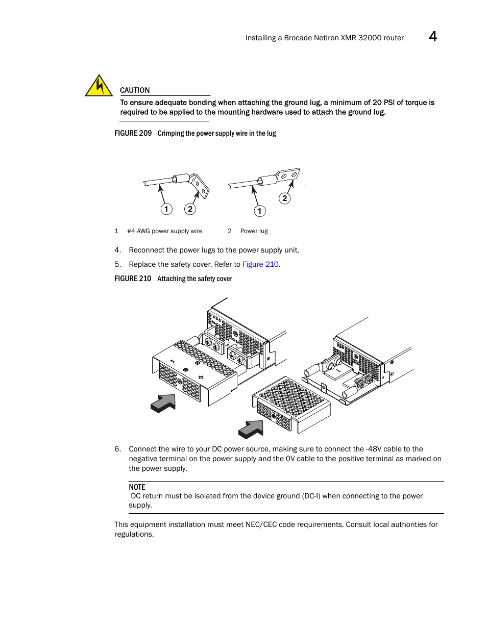 Brocade Communications Systems Brocade MLX Series and Brocade Netlron XMR 53-1002373-02 User Manual | Page 313 / 452