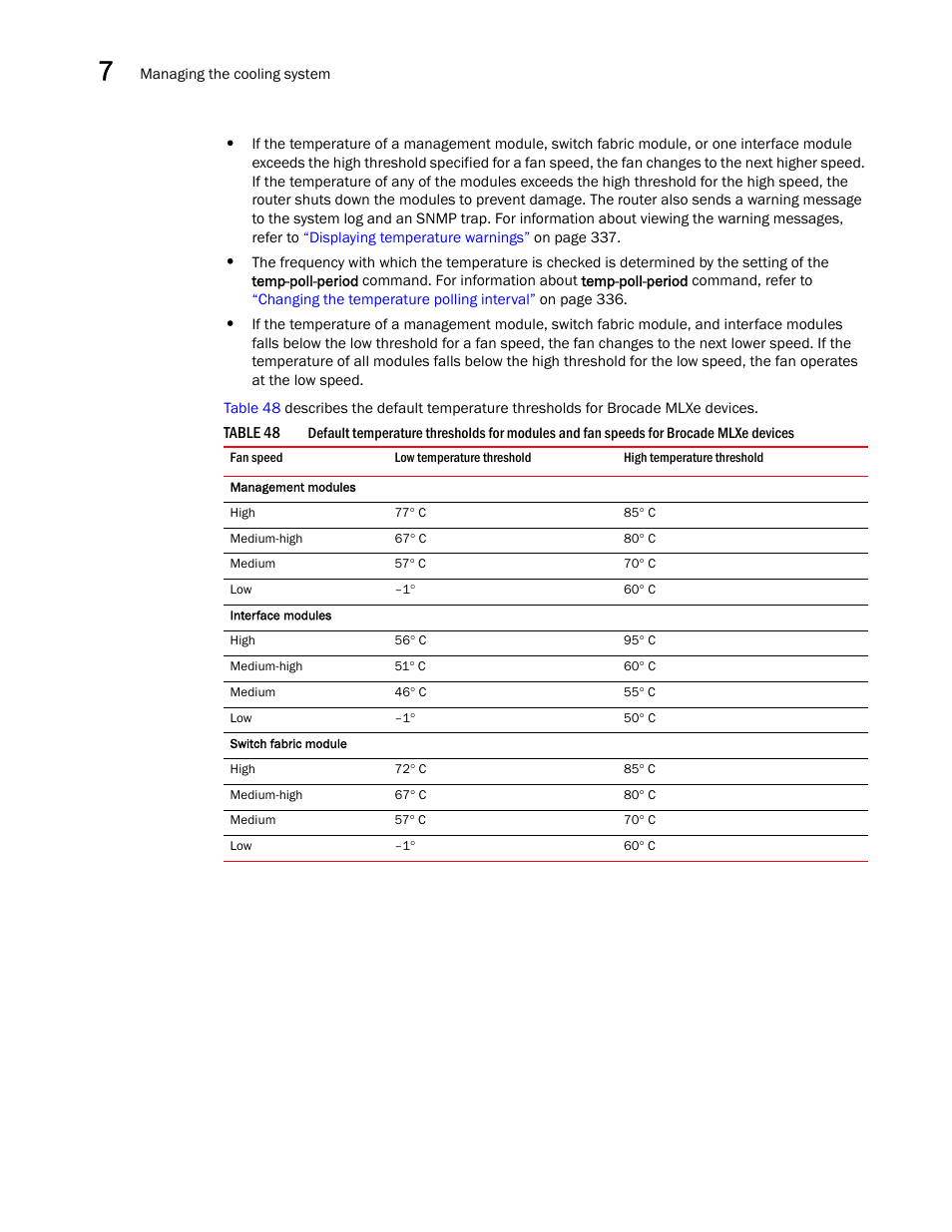 Brocade Communications Systems Brocade MLX Series and Brocade Netlron XMR 53-1002373-02 User Manual | Page 350 / 452