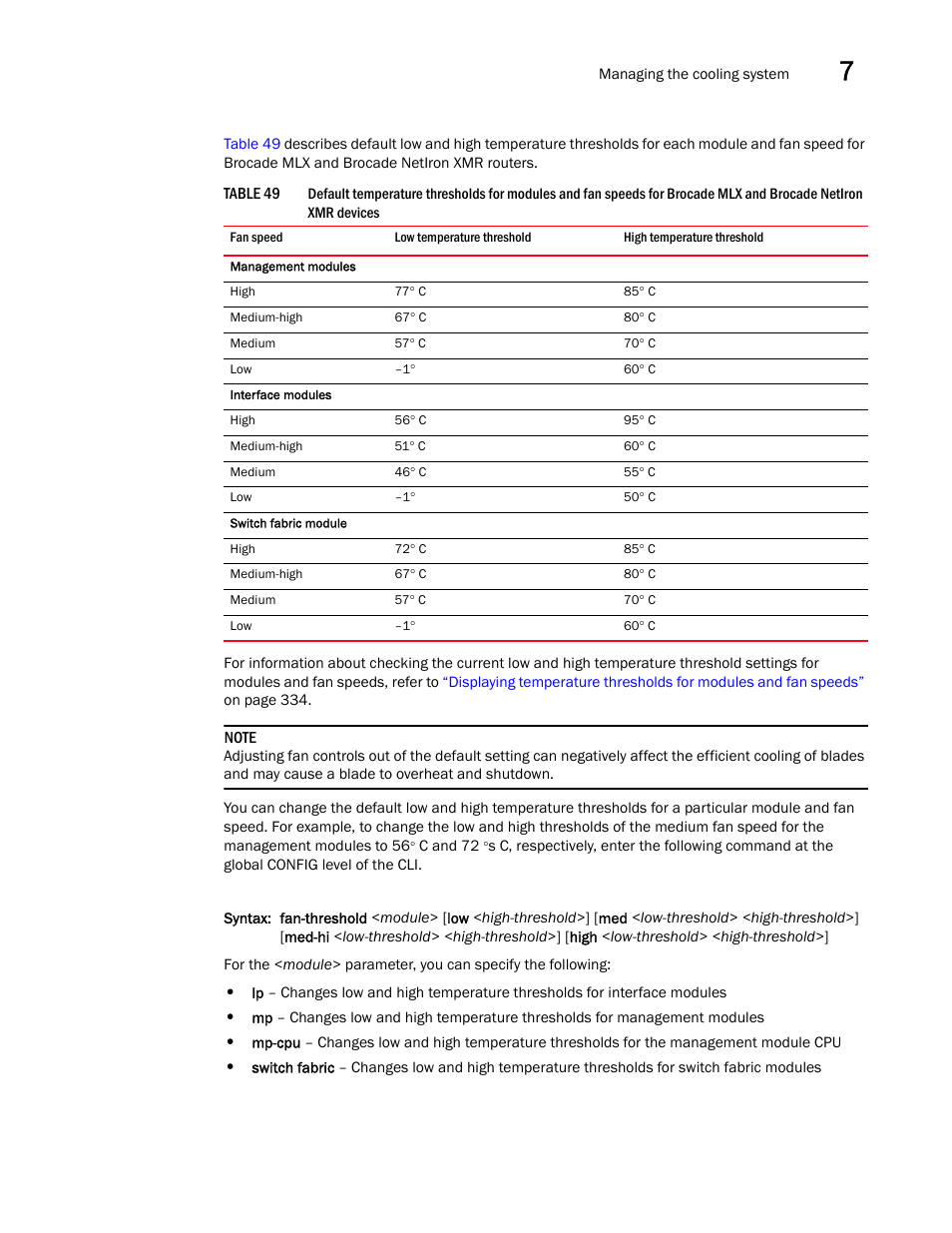 Brocade Communications Systems Brocade MLX Series and Brocade Netlron XMR 53-1002373-02 User Manual | Page 351 / 452