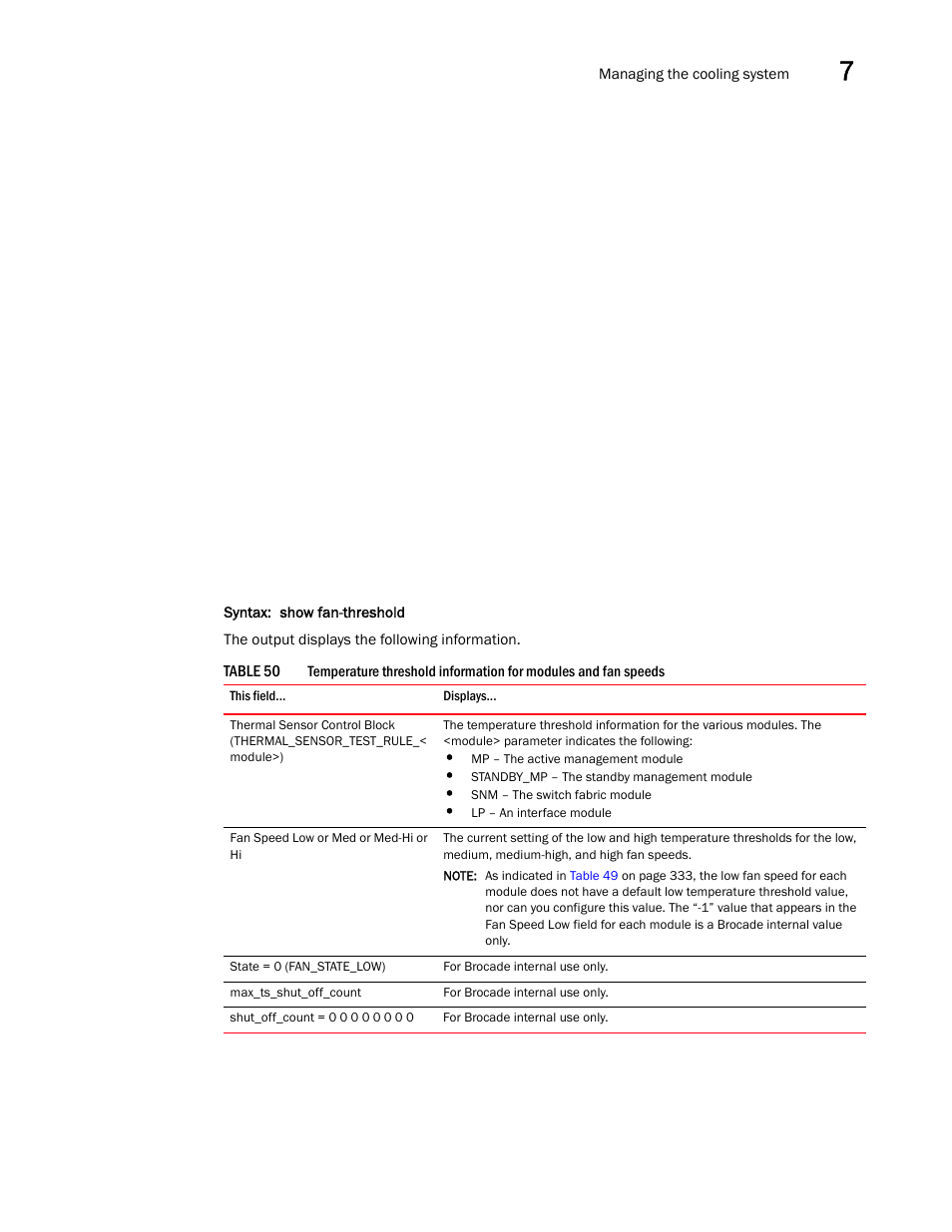 Brocade Communications Systems Brocade MLX Series and Brocade Netlron XMR 53-1002373-02 User Manual | Page 353 / 452