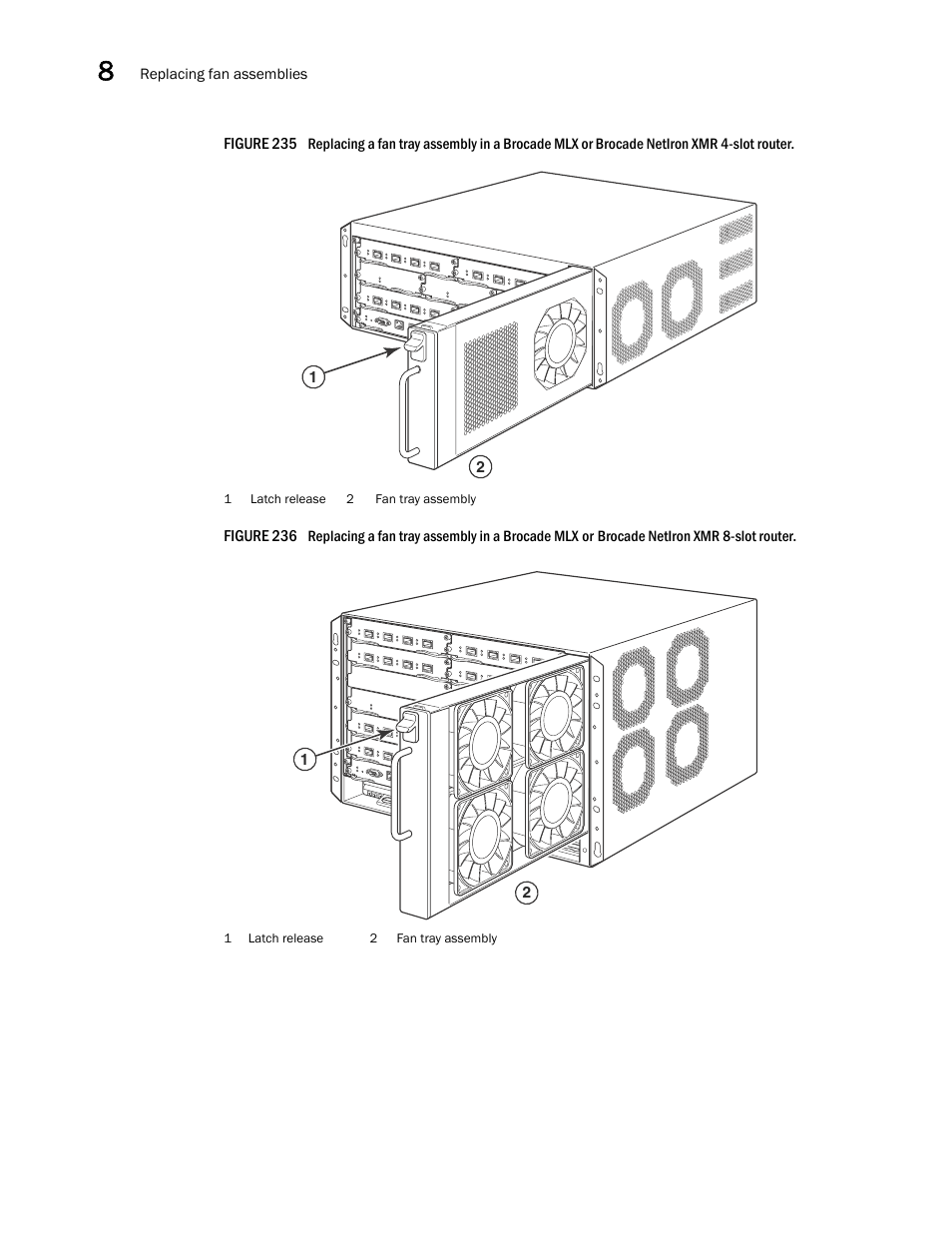 N in, Figure 235, Figure 236 | Brocade Communications Systems Brocade MLX Series and Brocade Netlron XMR 53-1002373-02 User Manual | Page 384 / 452
