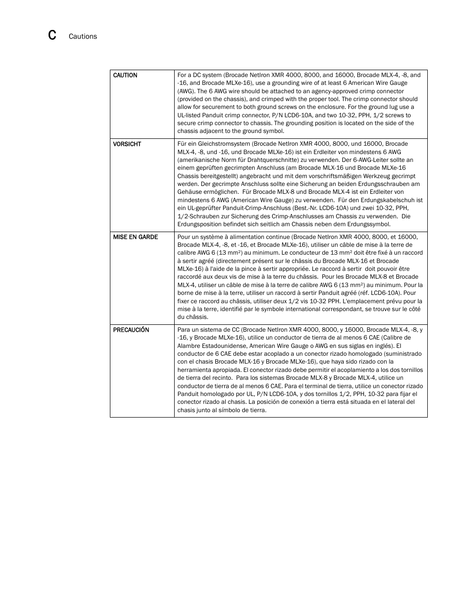 Brocade Communications Systems Brocade MLX Series and Brocade Netlron XMR 53-1002373-02 User Manual | Page 434 / 452