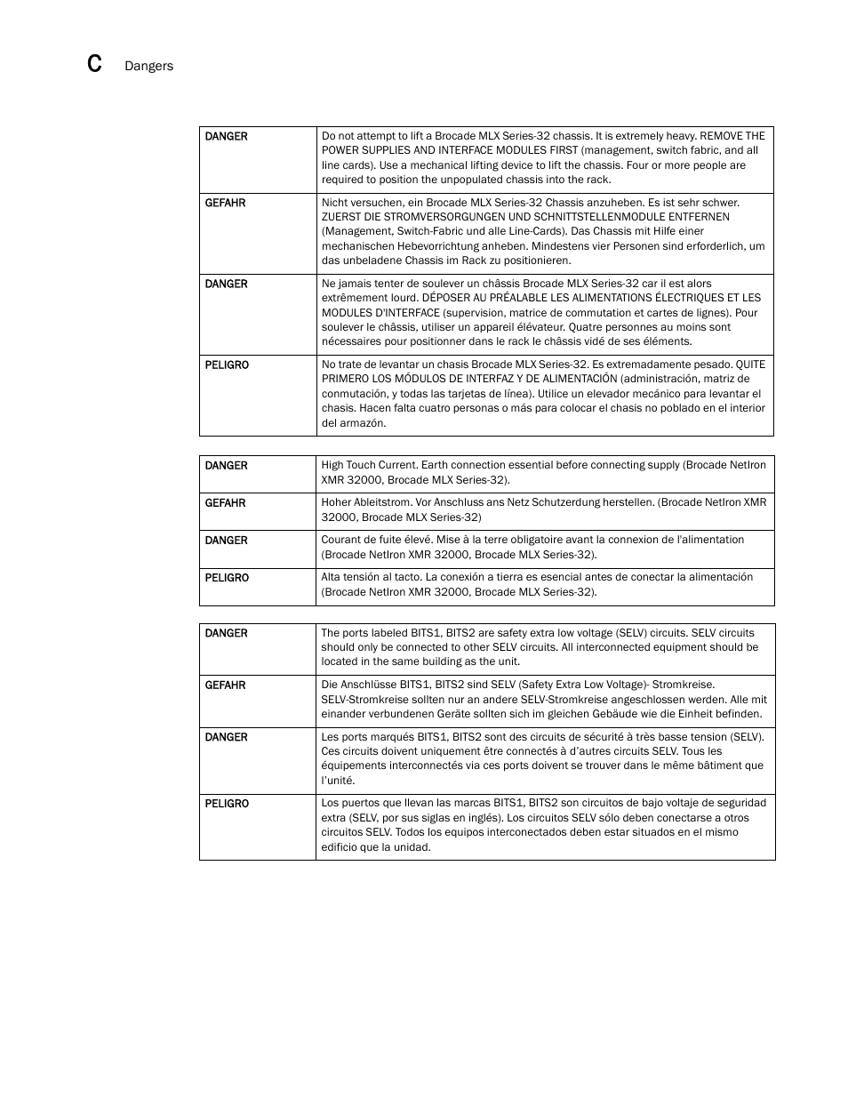 Brocade Communications Systems Brocade MLX Series and Brocade Netlron XMR 53-1002373-02 User Manual | Page 450 / 452