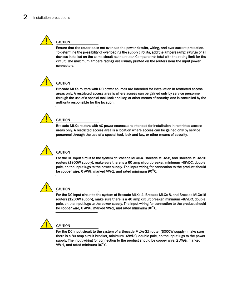 Brocade Communications Systems Brocade MLX Series and Brocade Netlron XMR 53-1002373-02 User Manual | Page 84 / 452