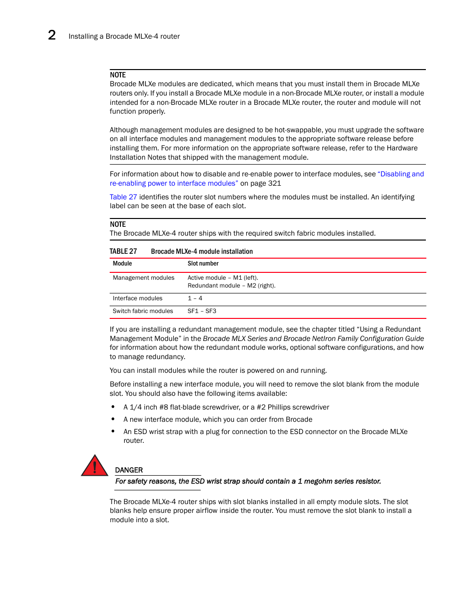 Brocade Communications Systems Brocade MLX Series and Brocade Netlron XMR 53-1002373-02 User Manual | Page 92 / 452