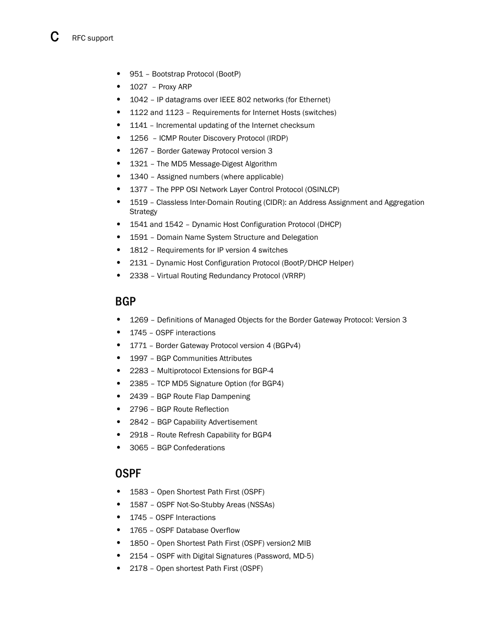 Ospf | Brocade BigIron RX Series Hardware Reference Manual User Manual | Page 194 / 206