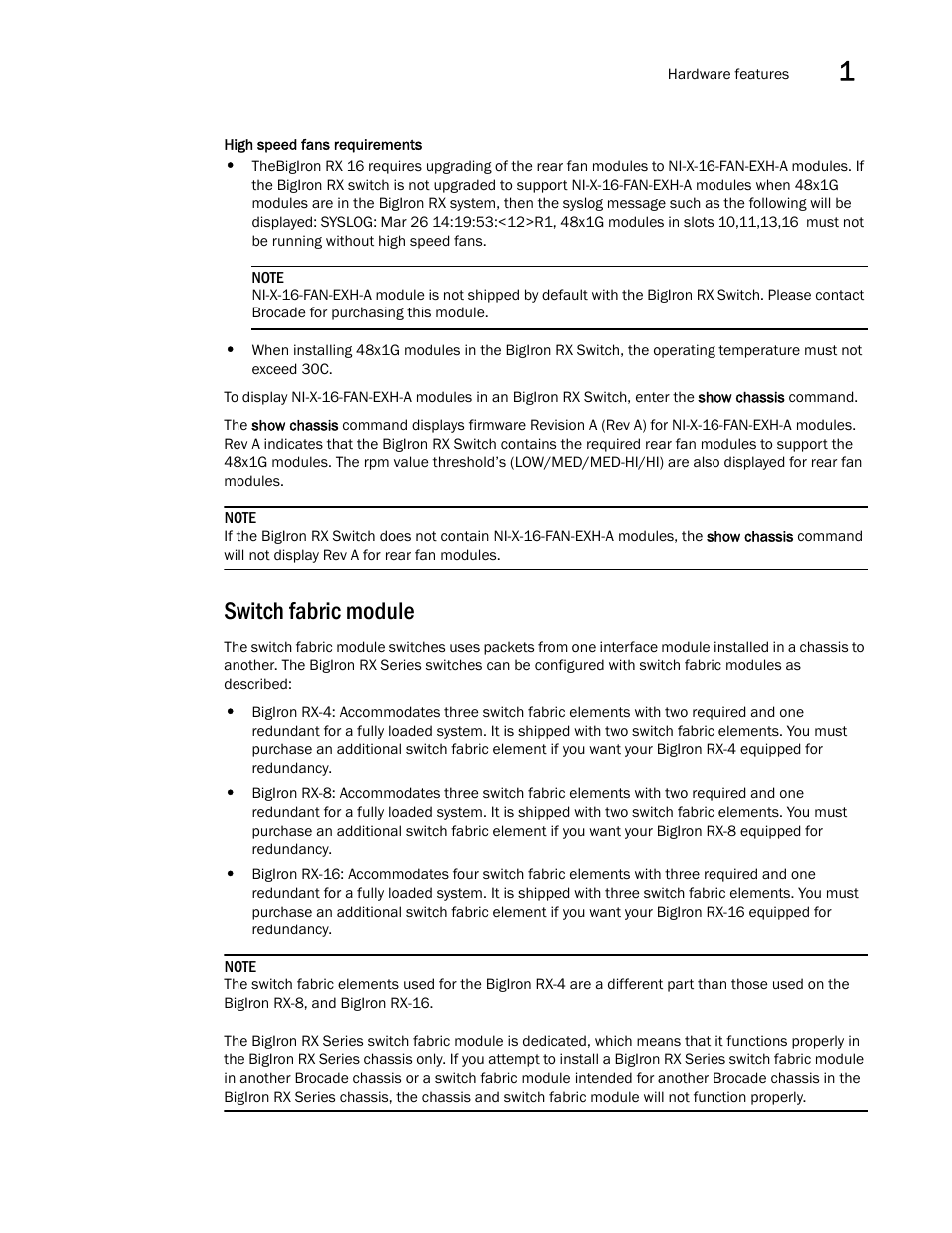 Switch fabric module | Brocade BigIron RX Series Hardware Reference Manual User Manual | Page 27 / 206