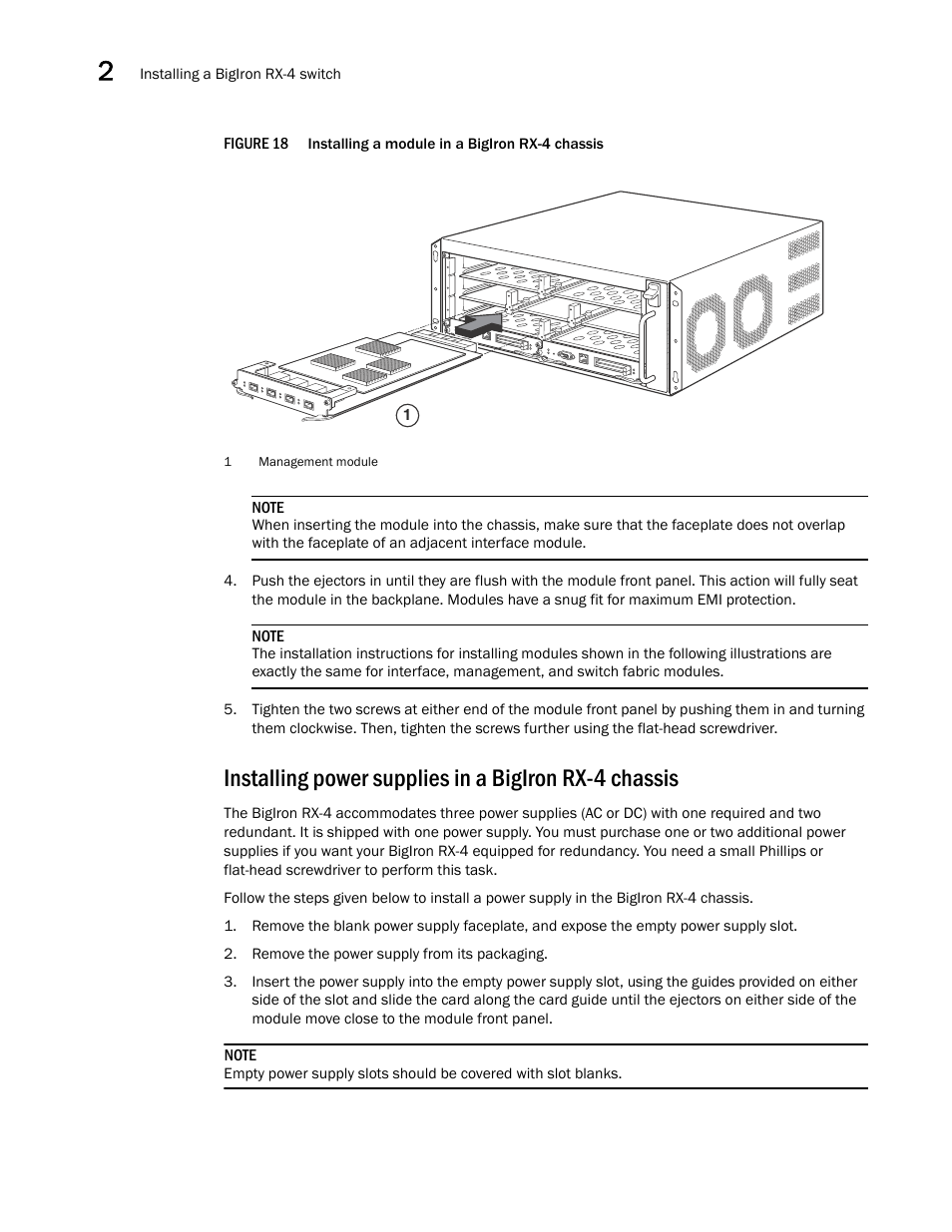 Brocade BigIron RX Series Hardware Reference Manual User Manual | Page 42 / 206