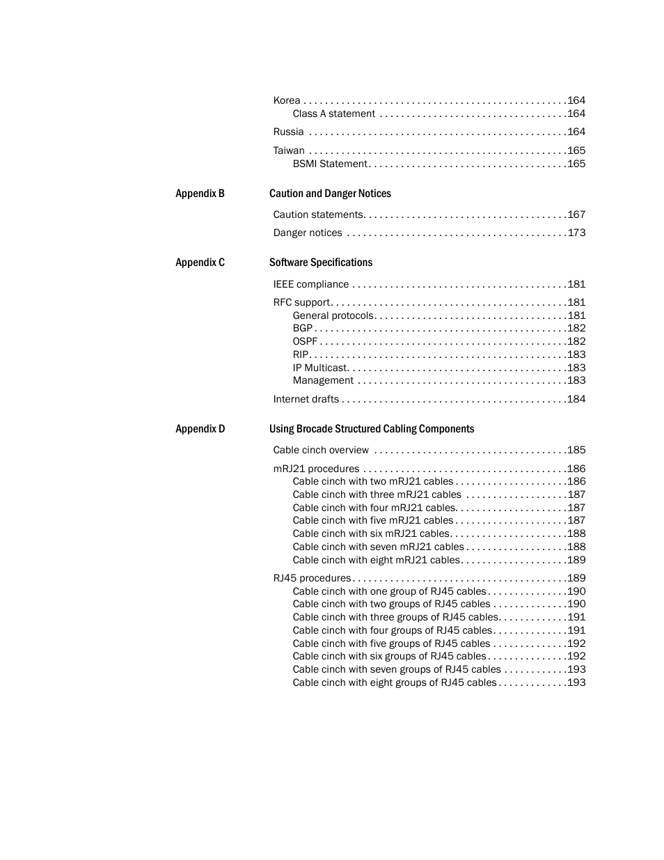 Brocade BigIron RX Series Hardware Reference Manual User Manual | Page 8 / 206