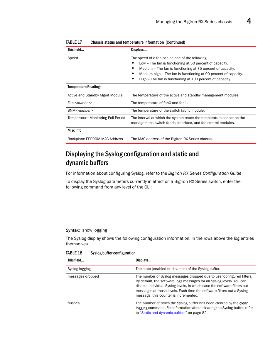 Brocade BigIron RX Series Hardware Reference Manual User Manual | Page 93 / 206