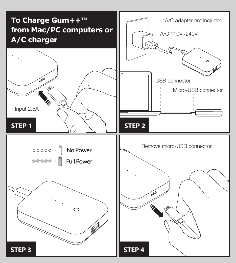 Just Mobile Gum User Manual | Page 5 / 7
