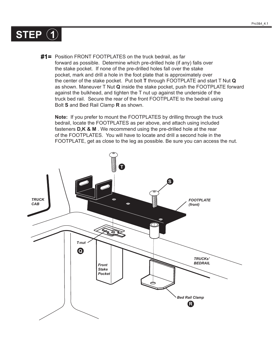 Step 1 | Kargo Master Pro III Steel Ladder Rack – Without A Camper Shell (80020) User Manual | Page 4 / 10