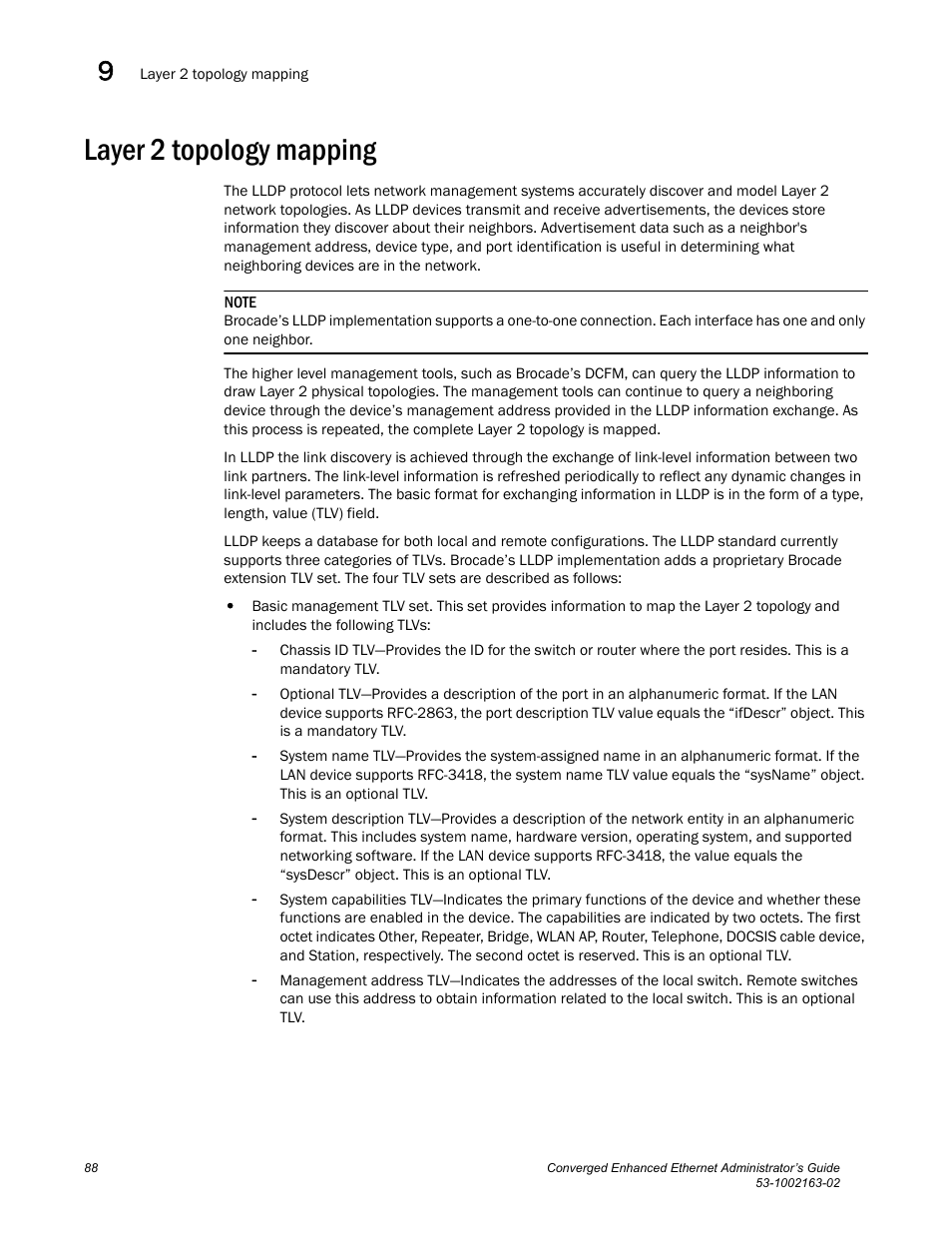 Layer 2 topology mapping | Brocade Communications Systems Converged Enhanced Ethernet 53-1002163-02 User Manual | Page 110 / 168